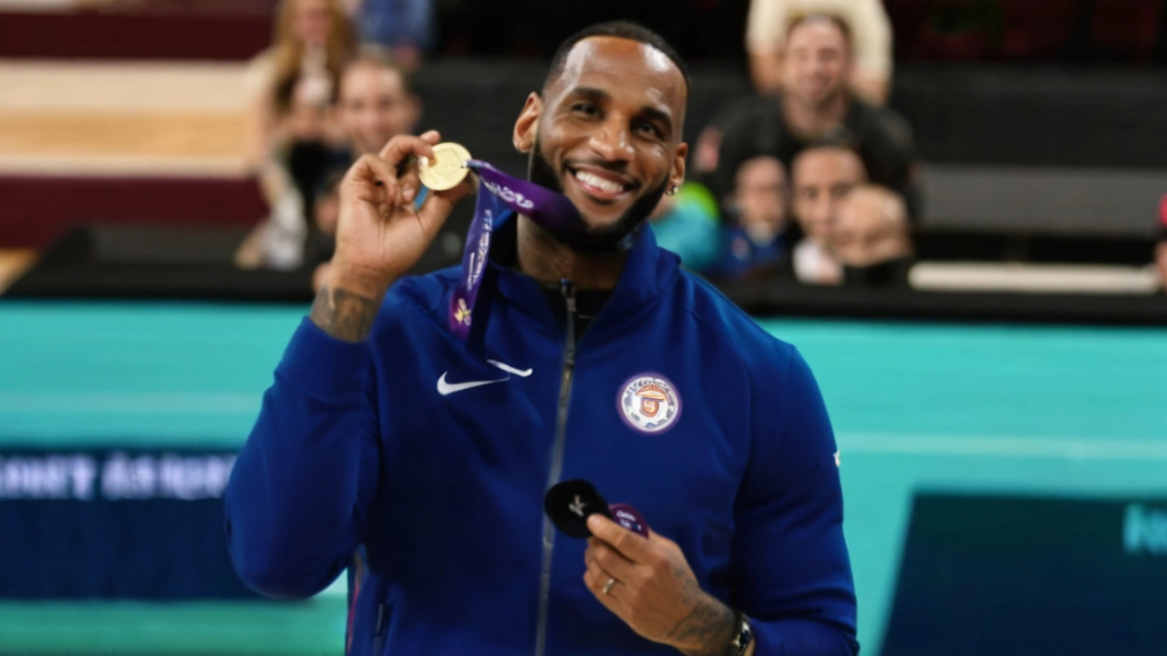 LeBron James Emulates Neymar's Celebration After Olympic Gold Win