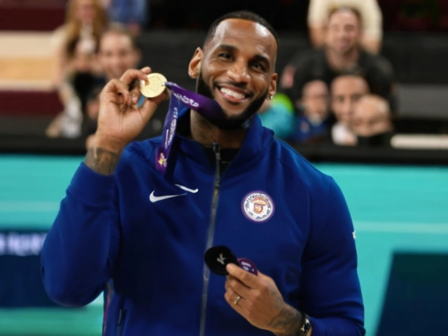 LeBron James Emulates Neymar's Celebration After Olympic Gold Win